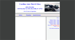 Desktop Screenshot of carolinaautotint.com
