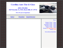 Tablet Screenshot of carolinaautotint.com